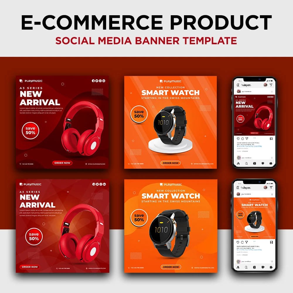E-commerce Social Media Templates