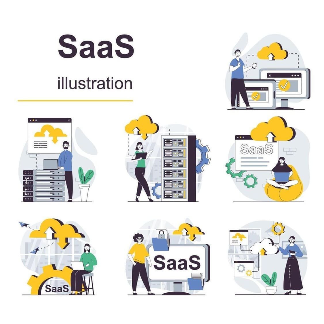 SaaS Illustration Bundle